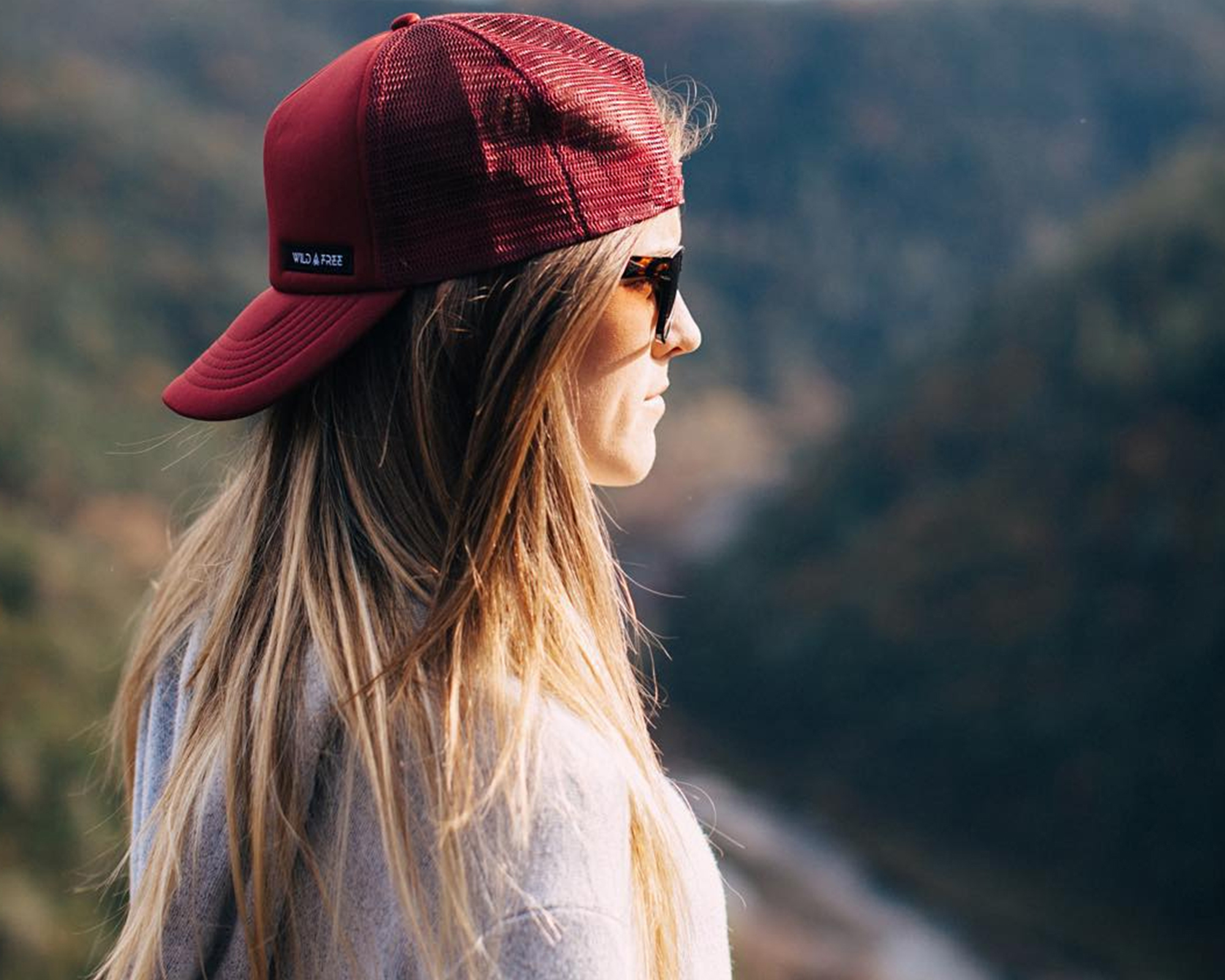 wild and free, mesh hats, trucker hats, eyewear, interchangeable sunglasses, fashion sunglasses, style sunglasses, california lifestyle, lifestyle brands, model, @wildandfreelife, instagram, lifestyle wear